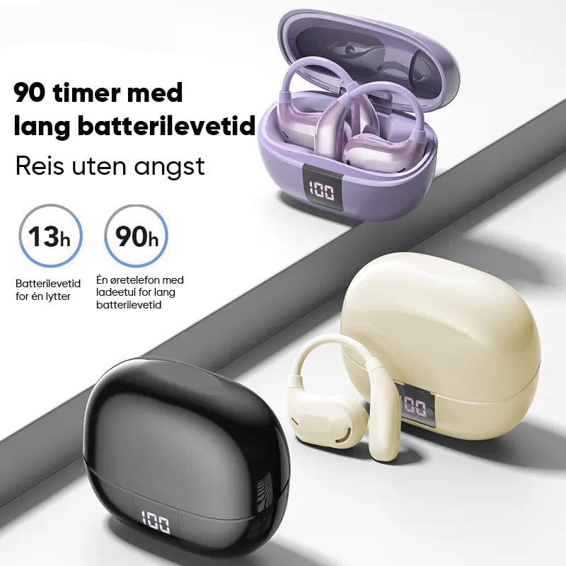 Hi-Fi Sports Bluetooth 5.4 Hodetelefoner med Ørekrok og Støydemping