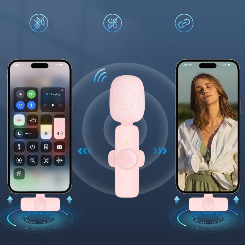 Profesjonell trådløs Lavalier Lapel-mikrofon