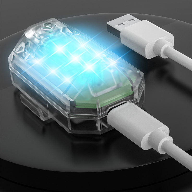 LED-Strobelys for Motorsykler og Sykler