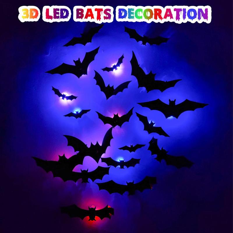 3D Flaggermusdesign LED Dekorasjon