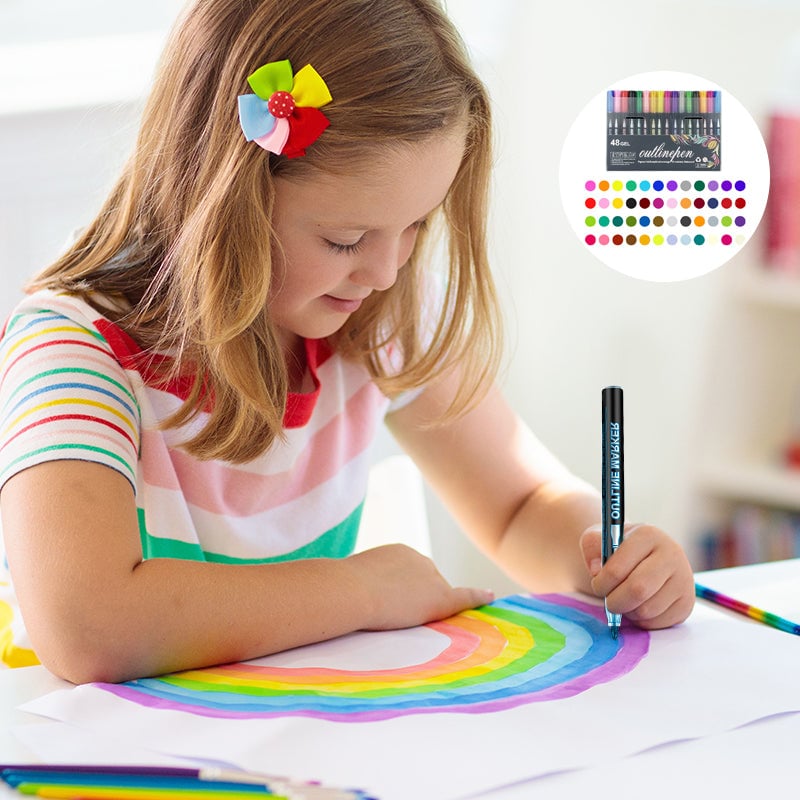 Fargeleggingslysstift Graffiti Markeringspenner