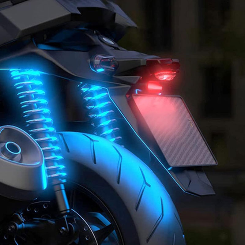 LED-Strobelys for Motorsykler og Sykler