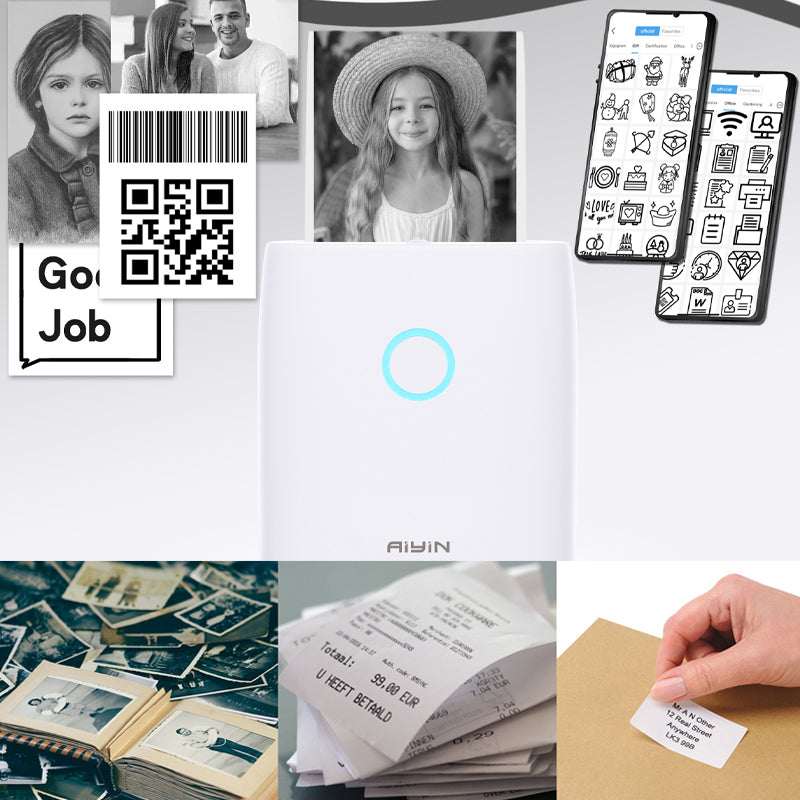 Mini Bærbar Termoskriver