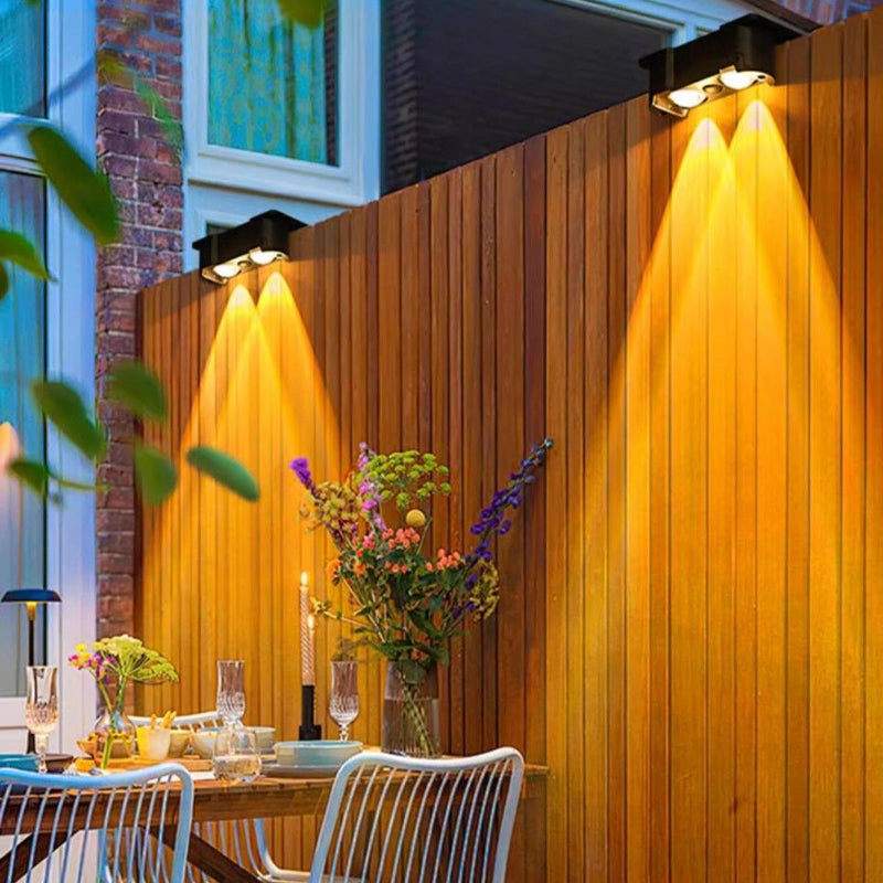 Solcelle utendørs vanntett vegglys