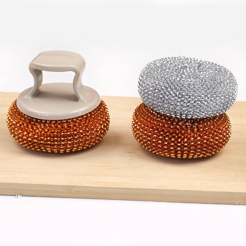 Ståltråd Rengjøringsball med Utskiftbart Håndtak