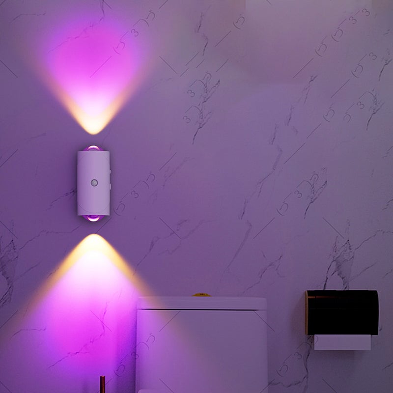 Smart bevegelsessensor vegglampe med fargeovergang
