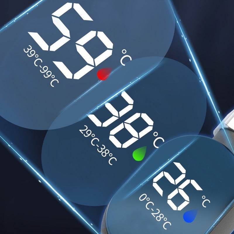 Dusj Termometer med LED Skjerm