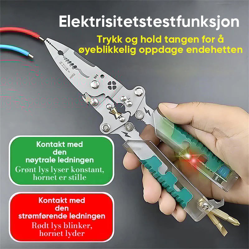 Sakerplus Multifunksjonelt Elektriker's Tangsett