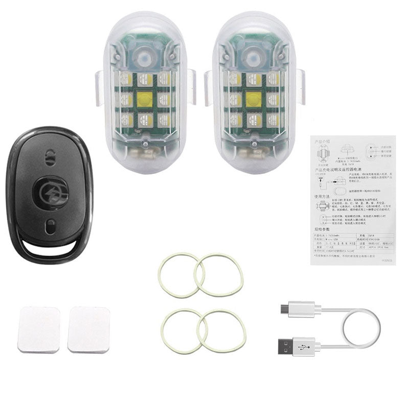 LED-Strobelys for Motorsykler og Sykler