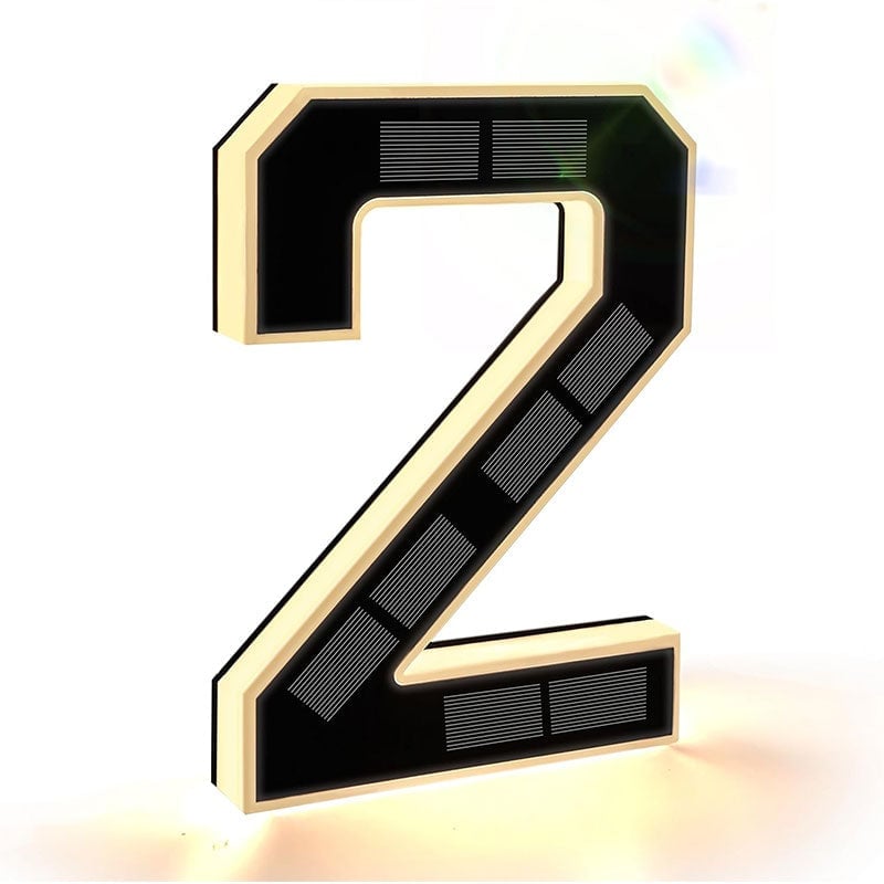 Solcelledrevet Vanntett LED-Adressenummer