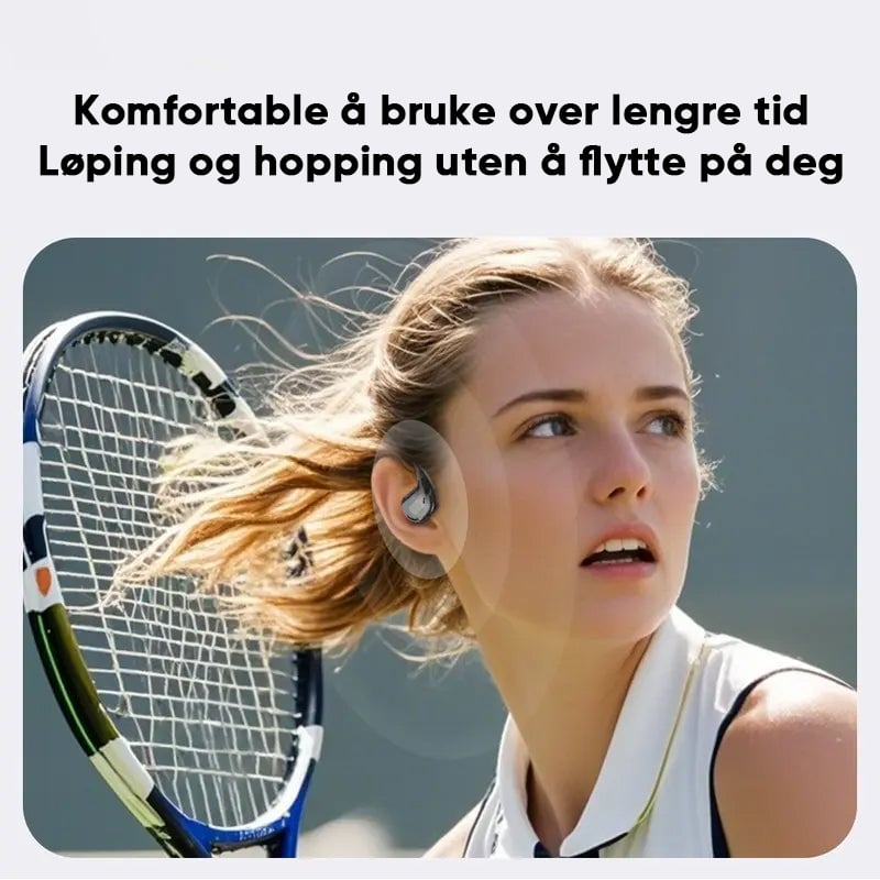 Hi-Fi Sports Bluetooth 5.4 Hodetelefoner med Ørekrok og Støydemping