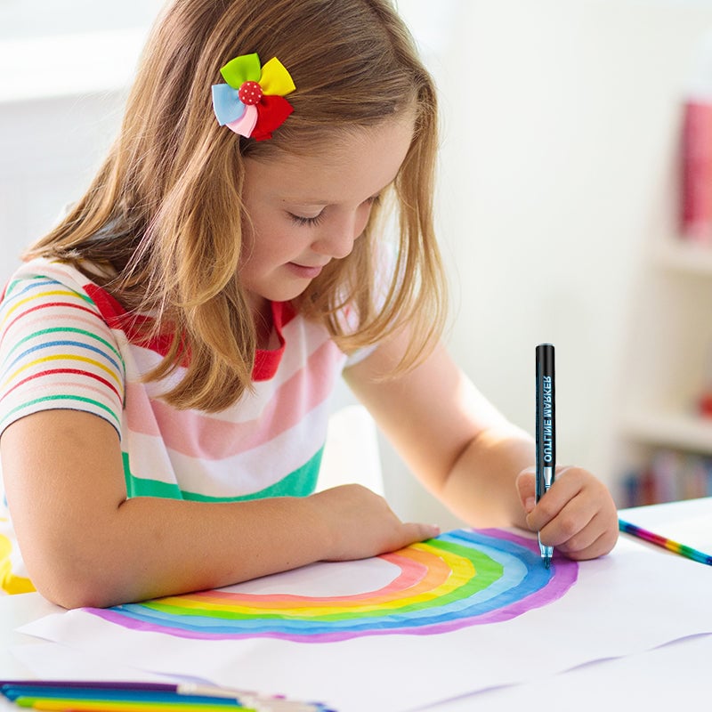 Fargeleggingslysstift Graffiti Markeringspenner