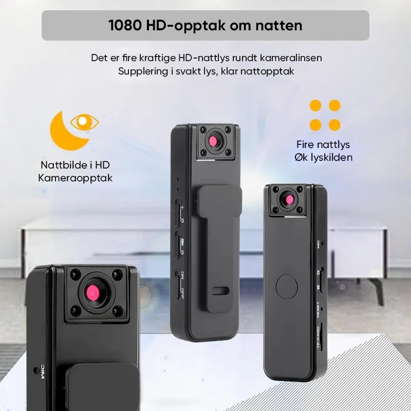 Ultra HD 2-i-1 Sports Video- og Lydopptaker