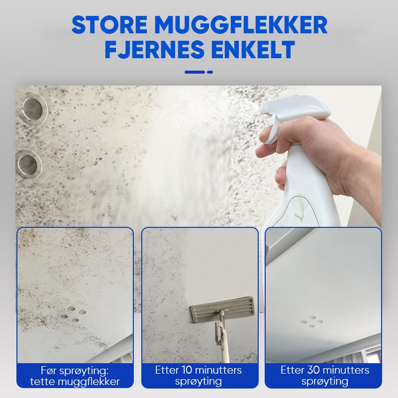Hurtigvirkende Anti-Mugg Veggrensespray