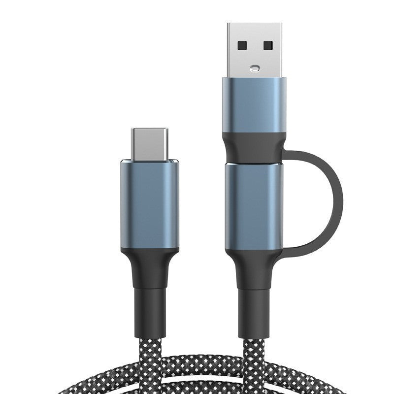 Ultrarask 2-i-1 Type-C Data- og Ladekabel