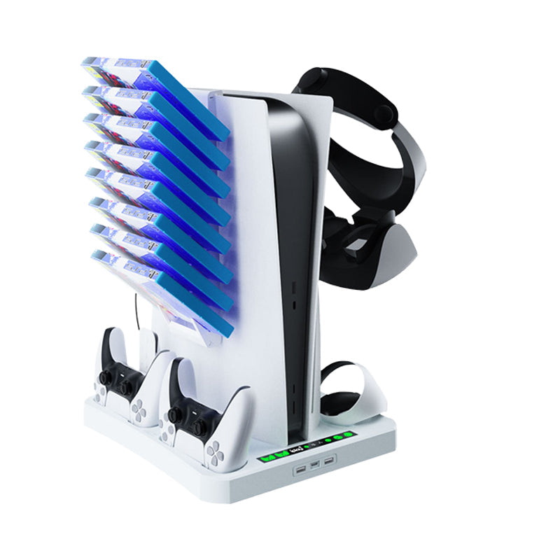 PS5 multifunksjonelt kjøle- og lagringsstativ