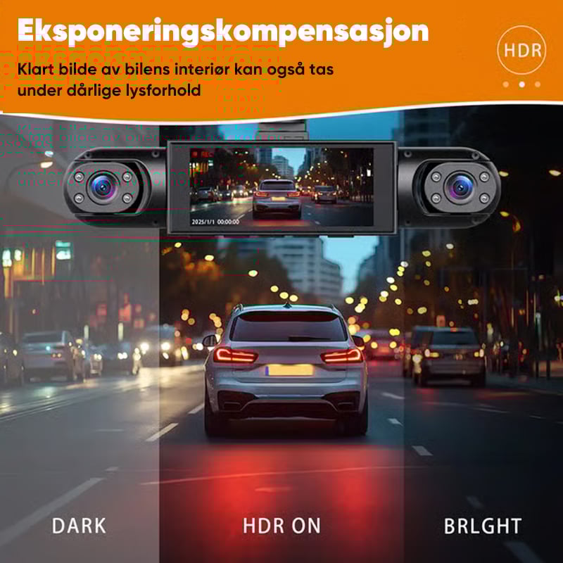 Four-record monitoring driving recorder