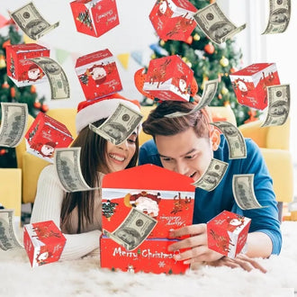 Jule Overraskelses Eksplosjons Sprettende Gaveeske