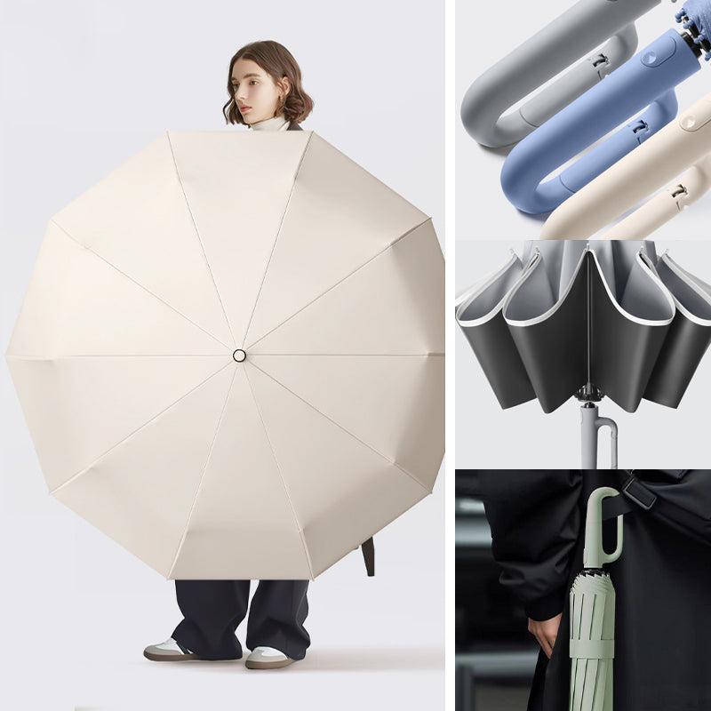 ☔☔Kreativ Ringspenne Vindtett Forsterket Paraply