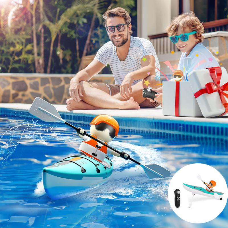 Fargerik fjernstyrt racerbåt