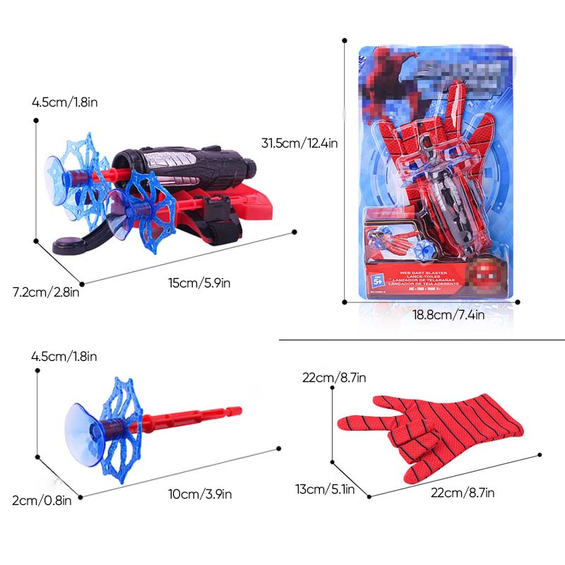 Spider Web Launcher  Hanske-leketøy - perfekt superhelt-rollelek for barn