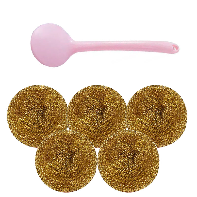 Ståltråd Rengjøringsball med Utskiftbart Håndtak