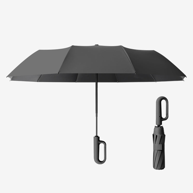 ☔☔Kreativ Ringspenne Vindtett Forsterket Paraply