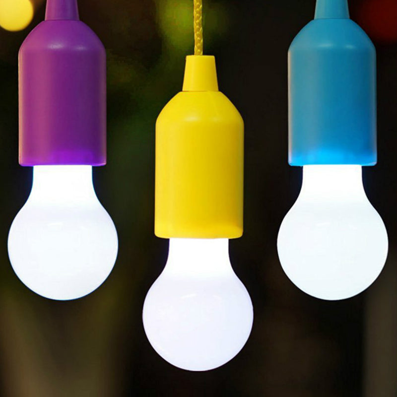 Fargerike LED-lys for telt