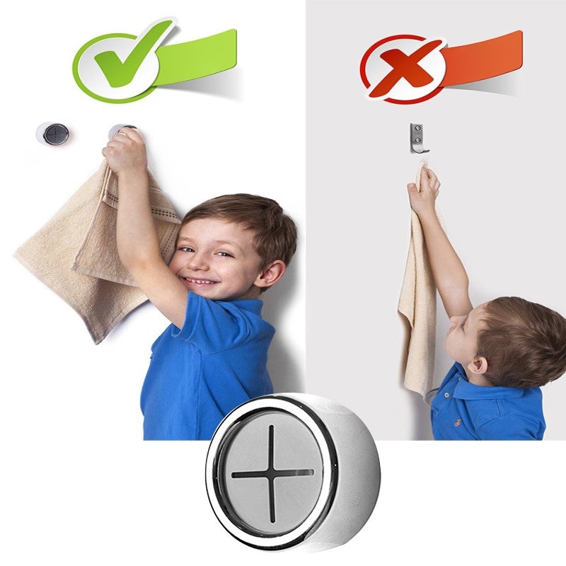 Kreativt Veggmontert Hullfritt Selvklebende Håndklestativ