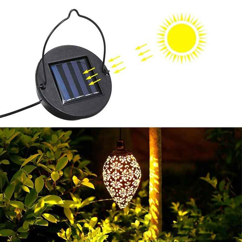 Solcelledrevet vanntett hengende hagelys