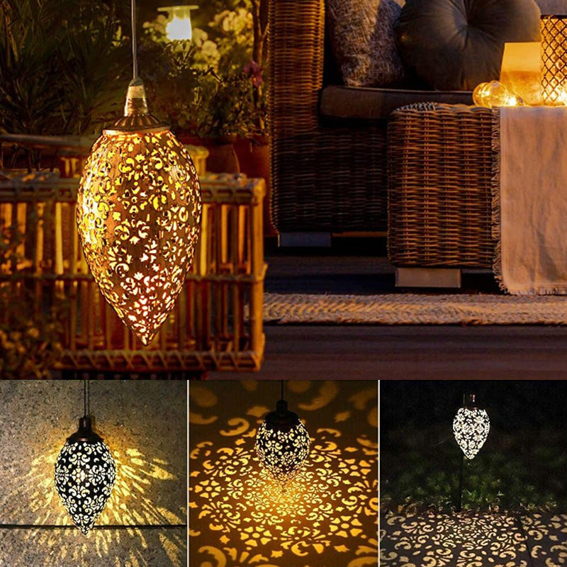 Solcelledrevet vanntett hengende hagelys