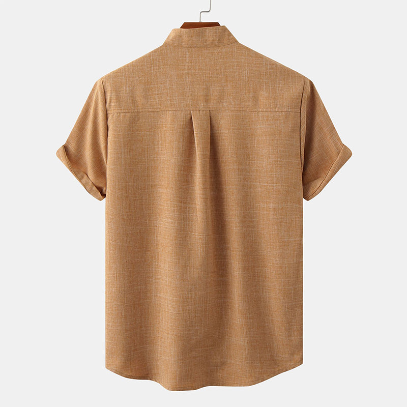 Ensfarget herreskjorte