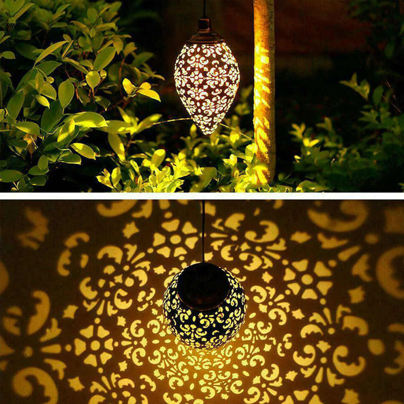 Solcelledrevet vanntett hengende hagelys