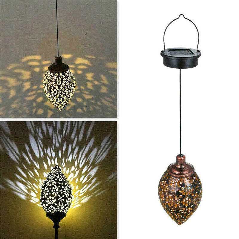 Solcelledrevet vanntett hengende hagelys