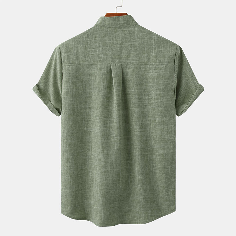 Ensfarget herreskjorte