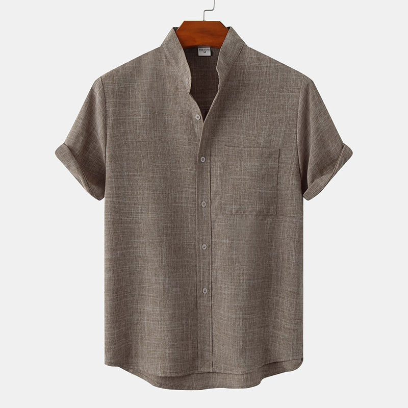 Ensfarget herreskjorte