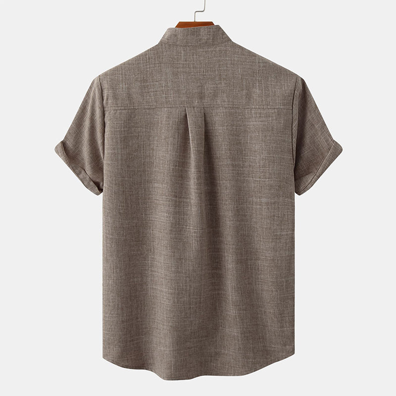 Ensfarget herreskjorte