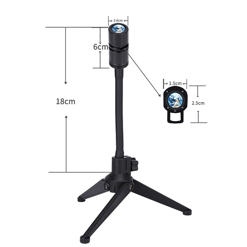 Måne-/jordprojeksjon LED-lampe