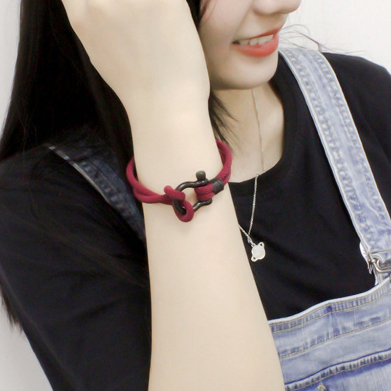 Flettet-tau armbÄnd med nautisk design