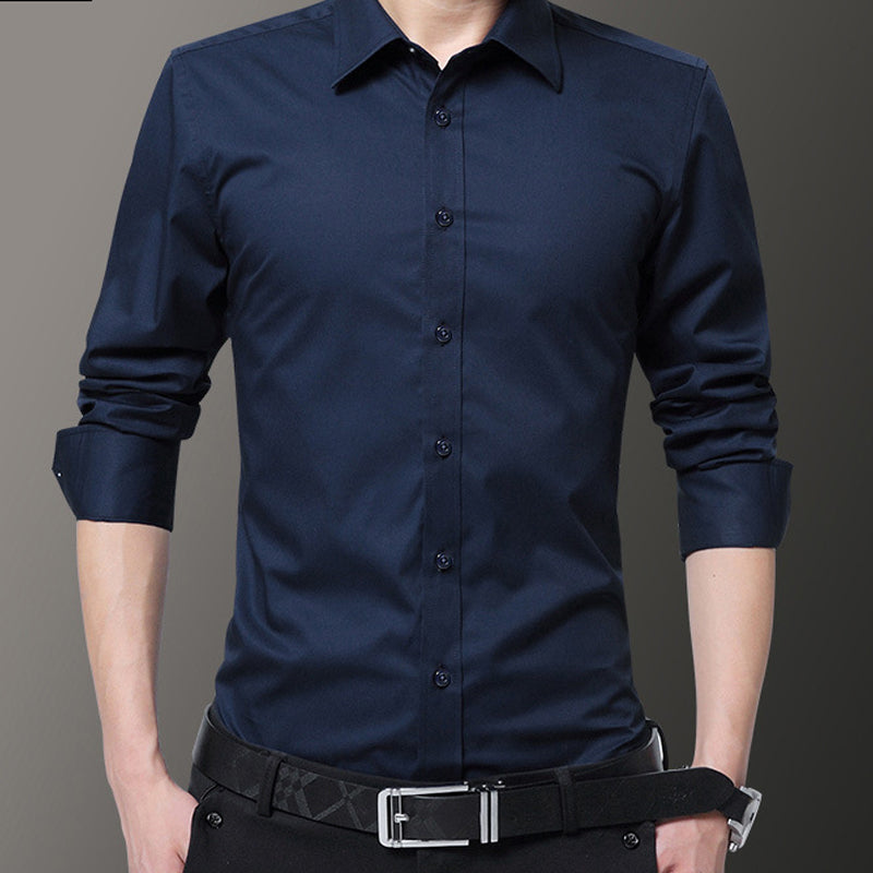 Slim fit stretchy herreskjorte