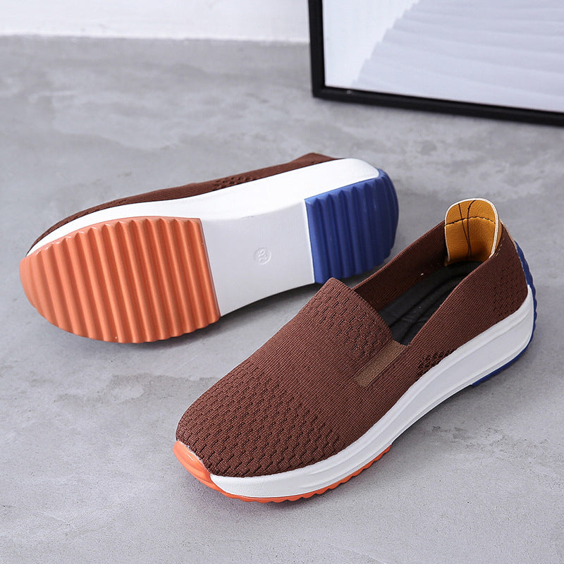 Slip-on flystrikk sko for kvinner