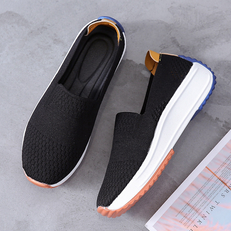 Slip-on flystrikk sko for kvinner