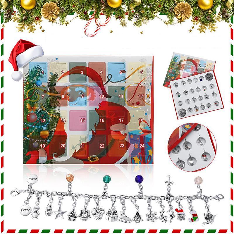 (🎅Tidlig julesalg)DIY charm-armbånd adventskalender