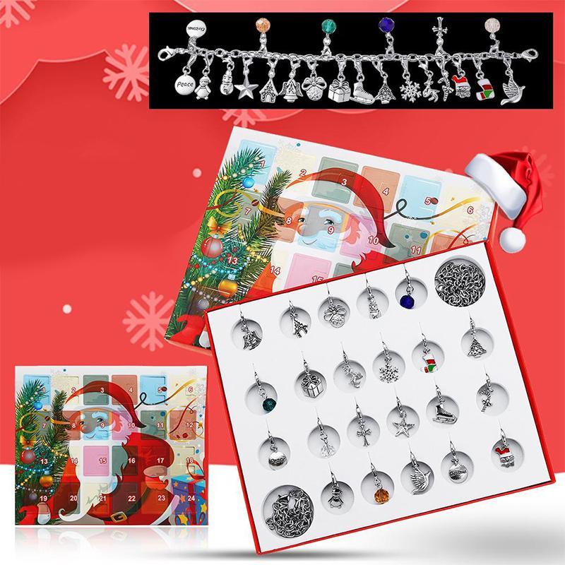 (🎅Tidlig julesalg)DIY charm-armbånd adventskalender