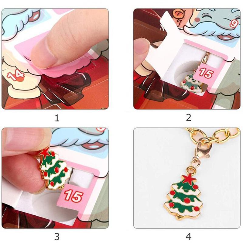 (🎅Tidlig julesalg)DIY charm-armbånd adventskalender