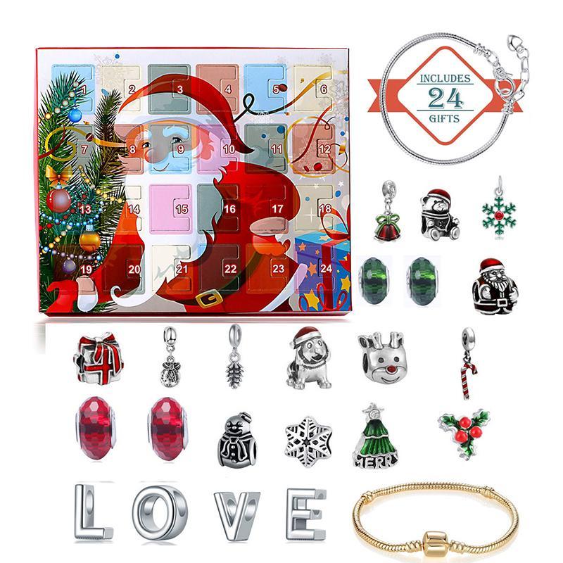 (🎅Tidlig julesalg)DIY charm-armbånd adventskalender