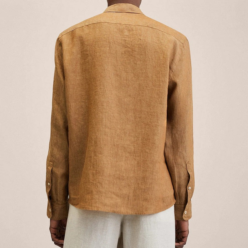 Ensfarget herreskjorte