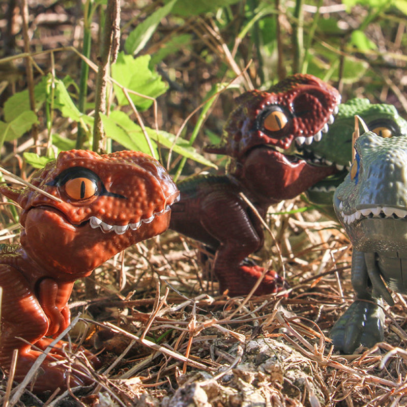 Fingerbitende dinosaur action-figur