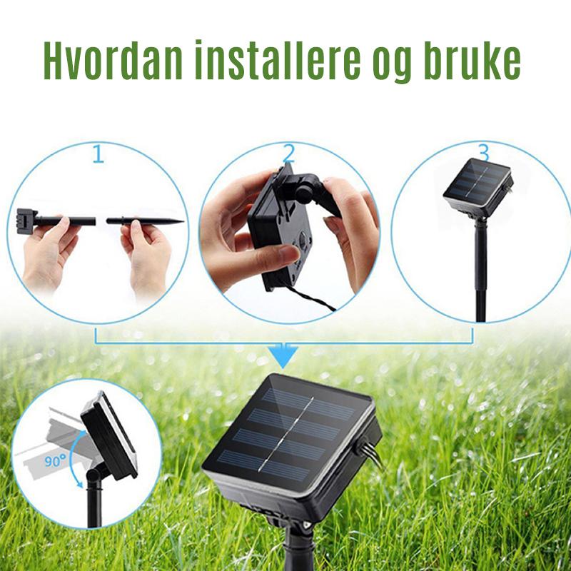 Solar Rattan Led Lys