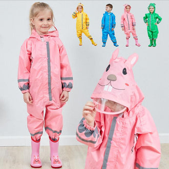 One -piece regndrakt for barn